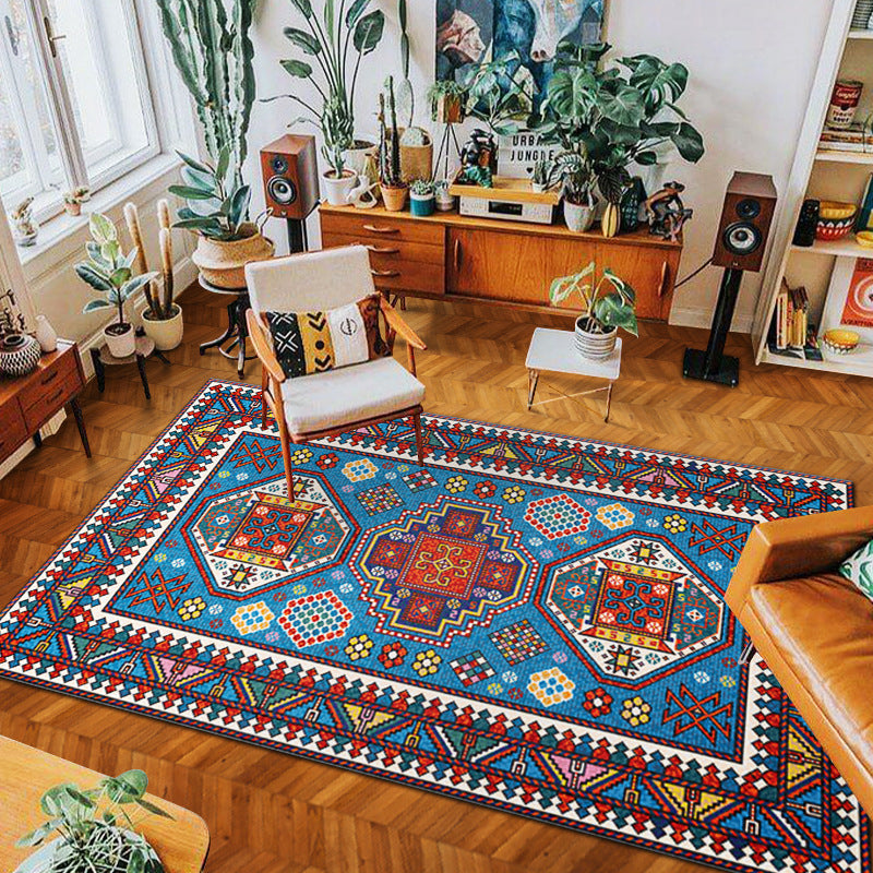 Bohemian hand woven rug | living room