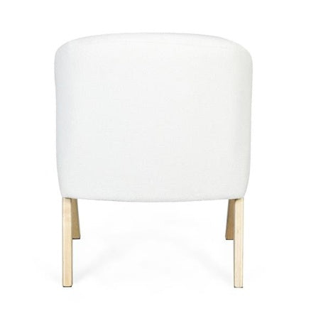 White Upholstery chair | Solid Wood Frame